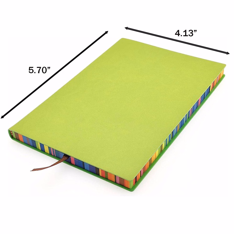 Rainbow Edge Notebook with PU Leather for Office School