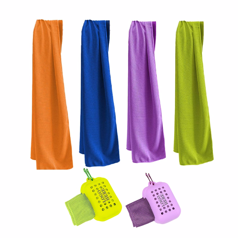 Instant Cooling Silicone Case Sport Fast Drying Towel