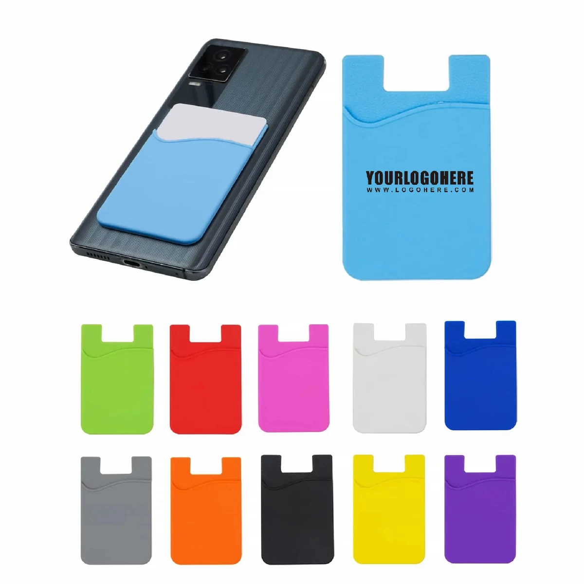High Quality Silicone Phone Wallet MOQ 50PCS 1