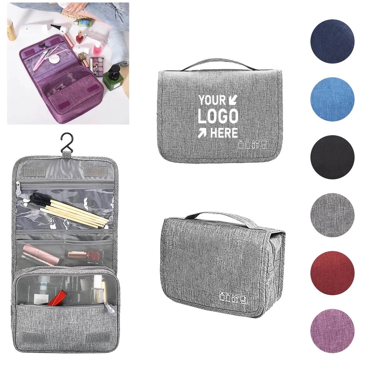 Travel Toiletry Organizer Hanging Dopp Kit 1
