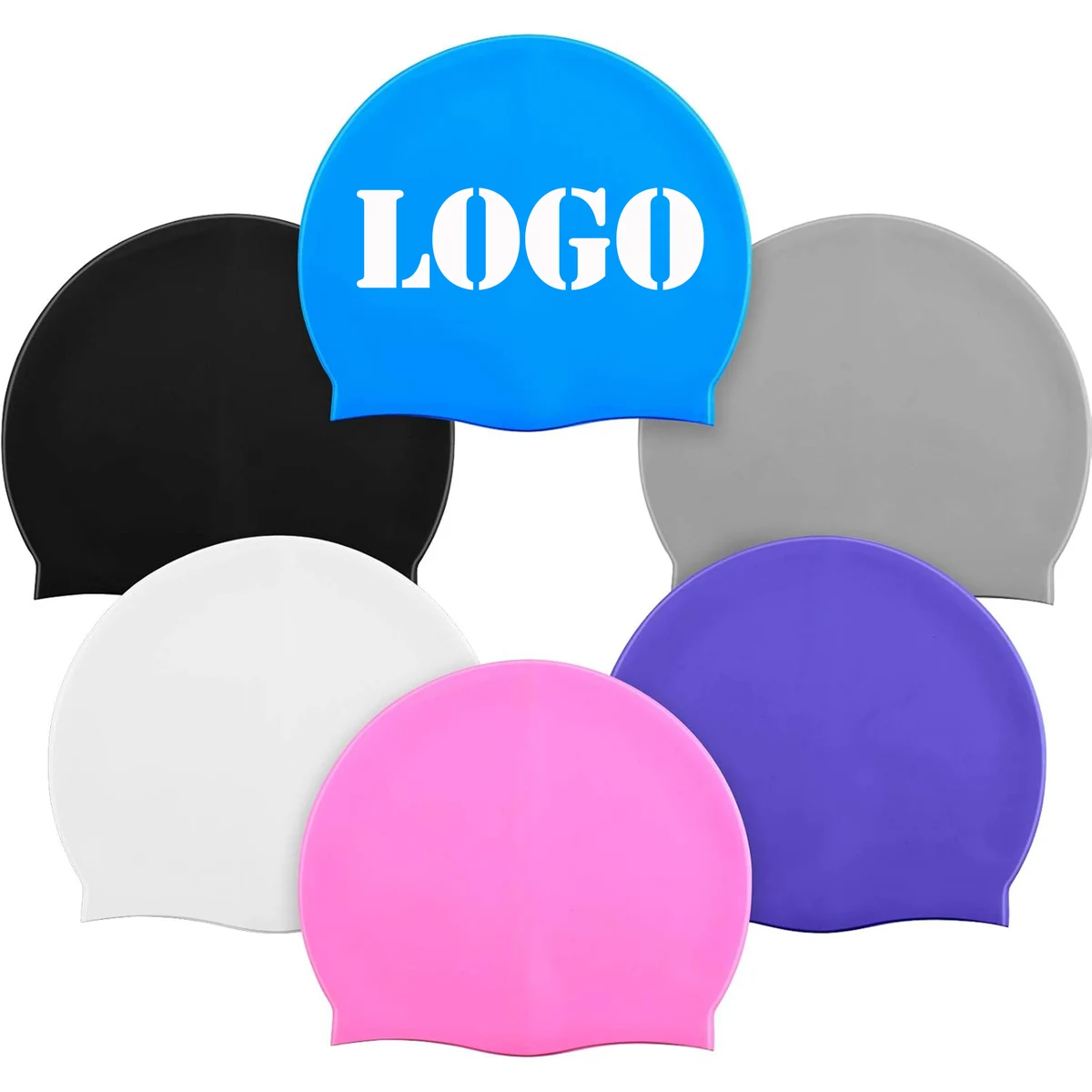 Silicone Swim Caps for Adults 1