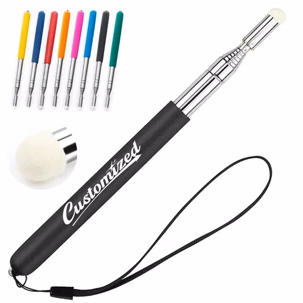 Custom Telescopic Acupressure Massage Pen with Soft Tip — Portable Stress Relief
