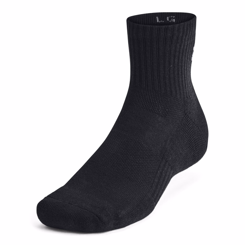 UA Training Cotton Unisex 3-Pack Quarter Socks
