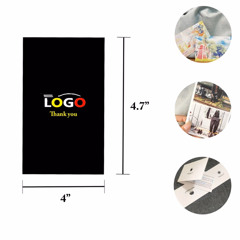 MOQ100 Custom Cards Greetings Thank You Scratch After sales