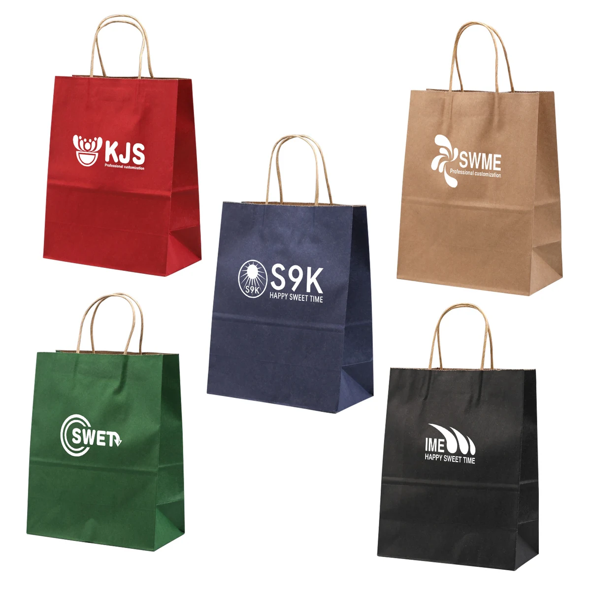 Brown Shopping Paper Bags with Handles 1