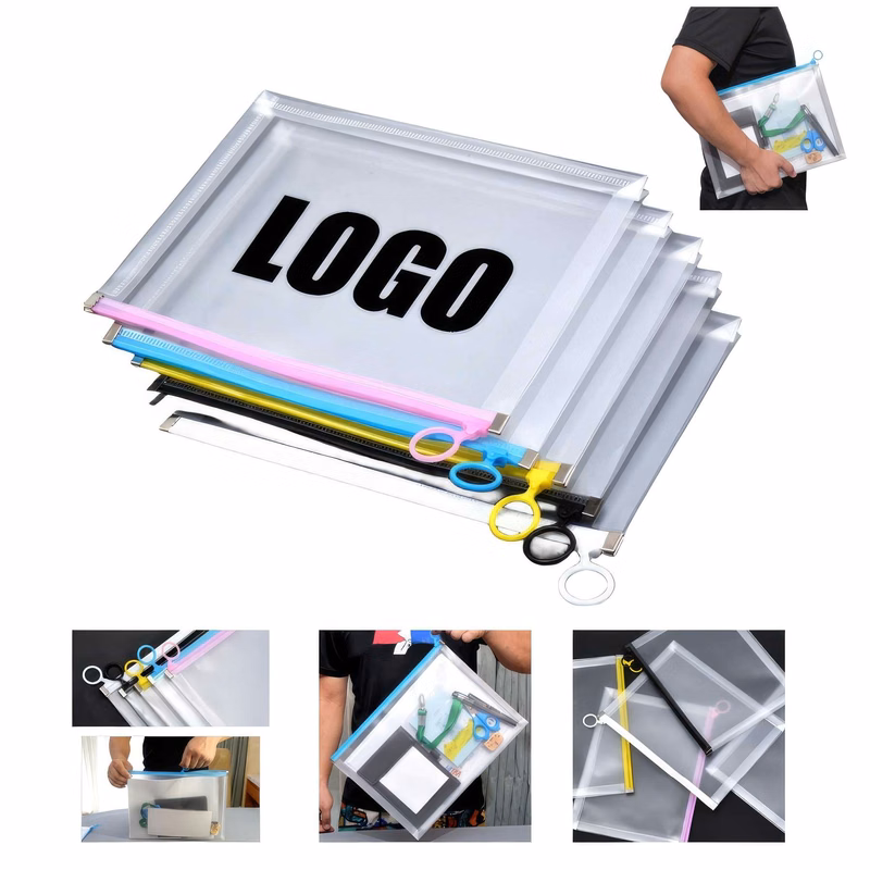 A4/A5 PP Plastic Waterproof File Folder Portfolio Bag: A4: 12.99" x 9.64" x 1.18"