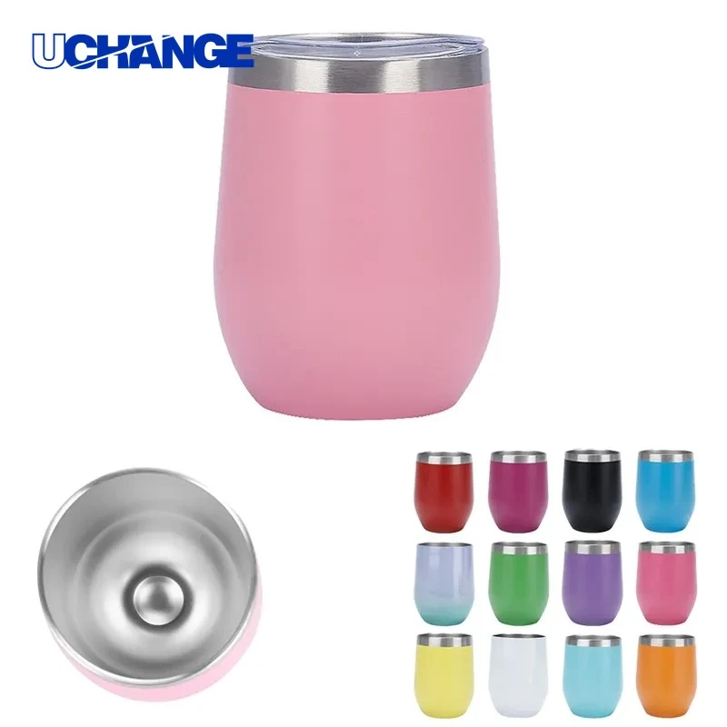 12 oz Double Wall Eggshell Cup with Lid for Insulated Drinking 1