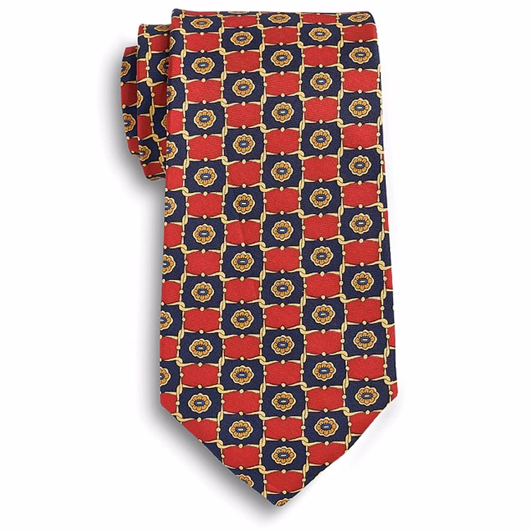 Custom Wet Dyed Silk 7 Fold Tie