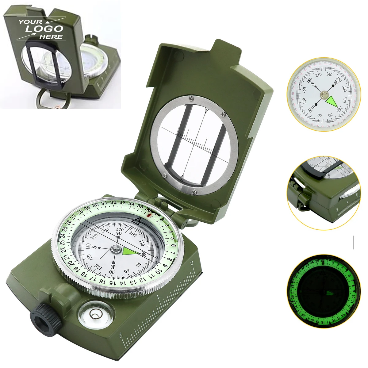 Survival Lensatic Hiking Compass 1
