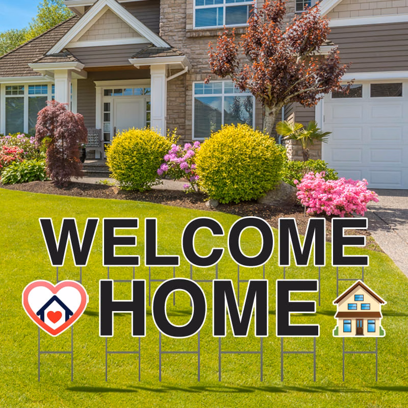 Welcome Home Yard Letters