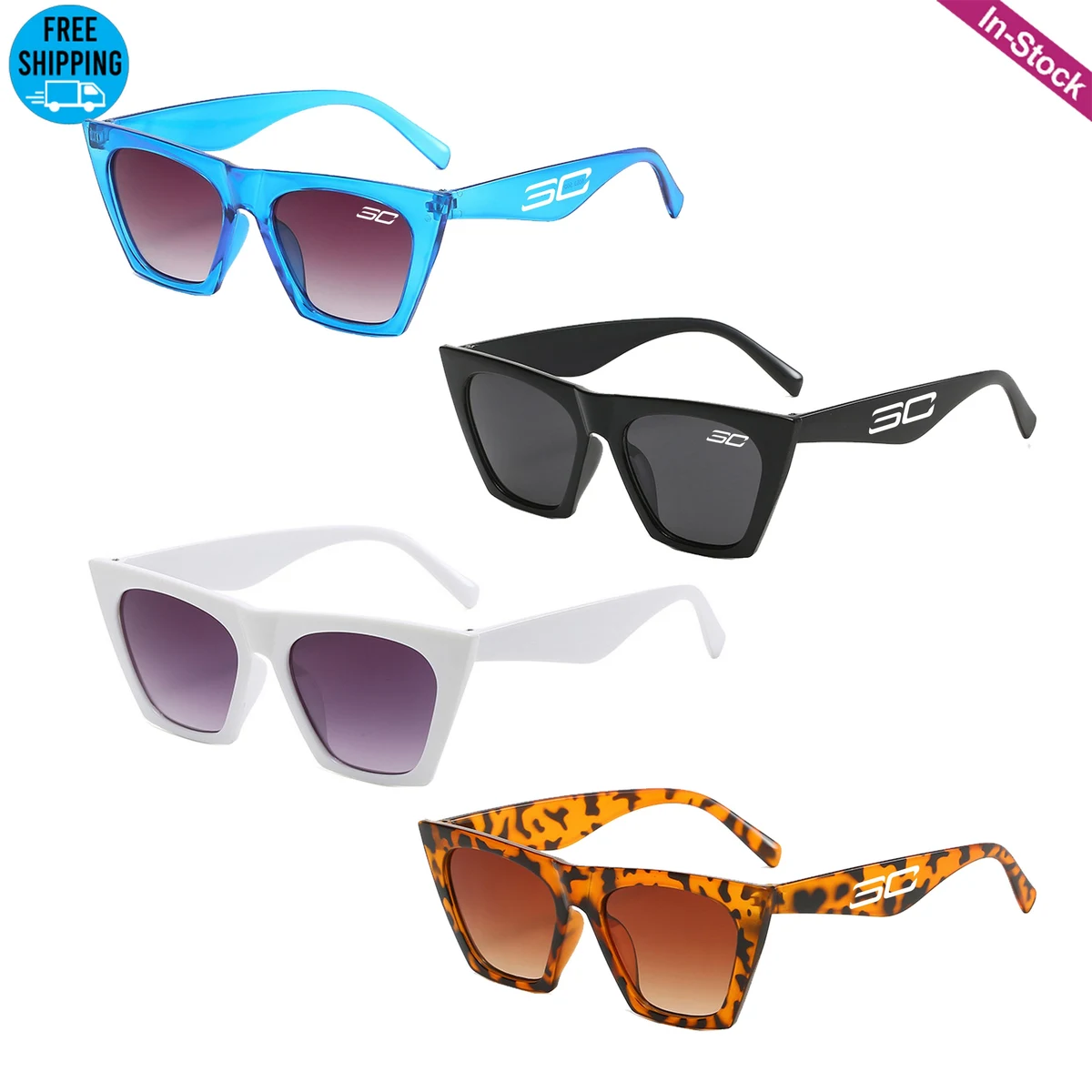 Oversized Square Cateye Sunglasses 1