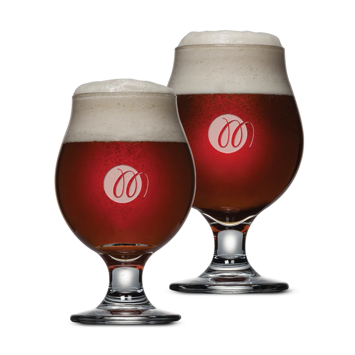Belgian Beer Glass - Deep Etch 1