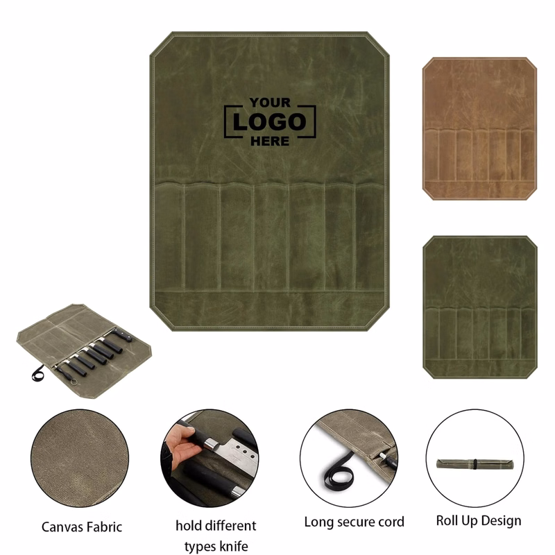 Portable Chef Knife Storage Roll Bag