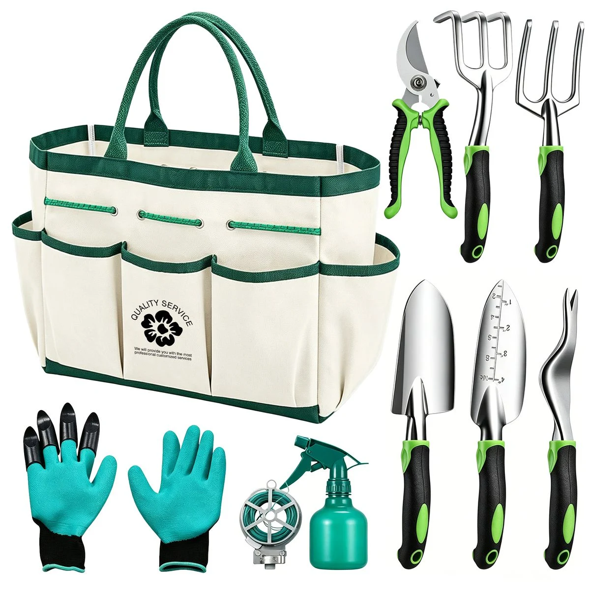 Deluxe Gardener's Toolkit With Storage Bag 1