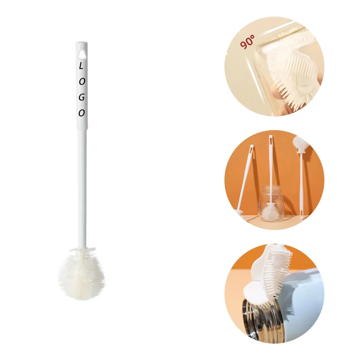 Long-Handled Cup Brush With Logo For Cleaning 1