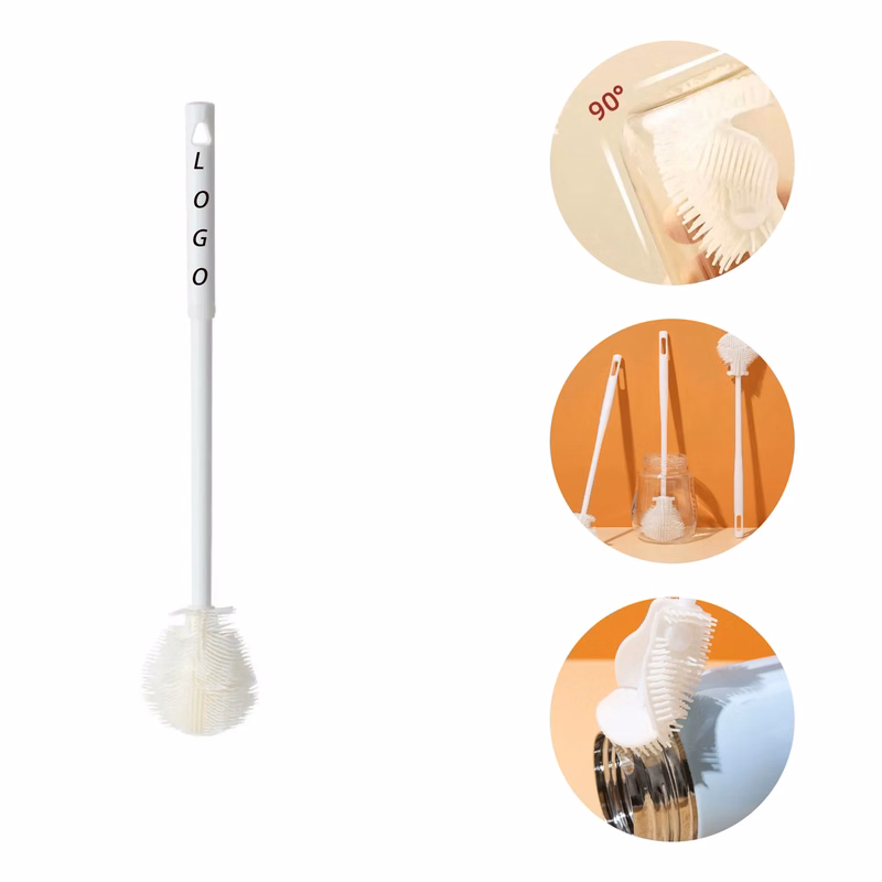 Long-Handled Cup Brush With Logo For Cleaning