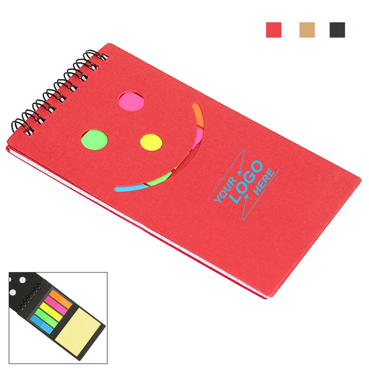 Die-Cut Smiley Sticky Notepad 1