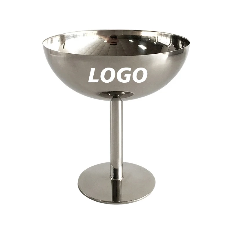 Custom 7 oz Stainless Steel Martini Glass 1