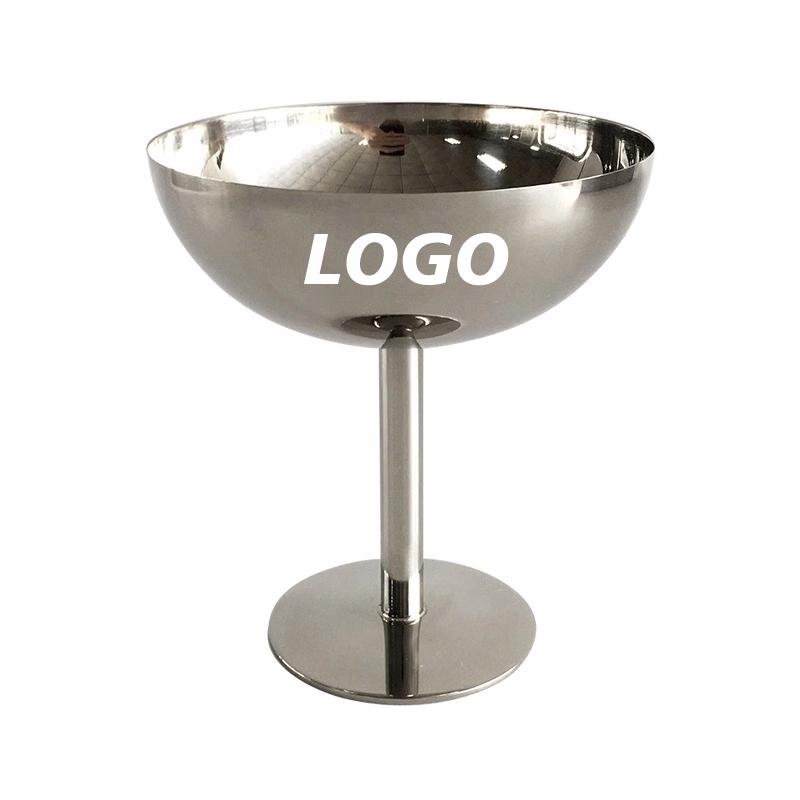 Custom 7 oz Stainless Steel Martini Glass