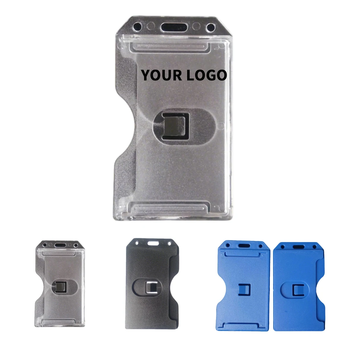Dual Slot Rigid Access Pass Case 2.4" Length x 2.1" Width 1