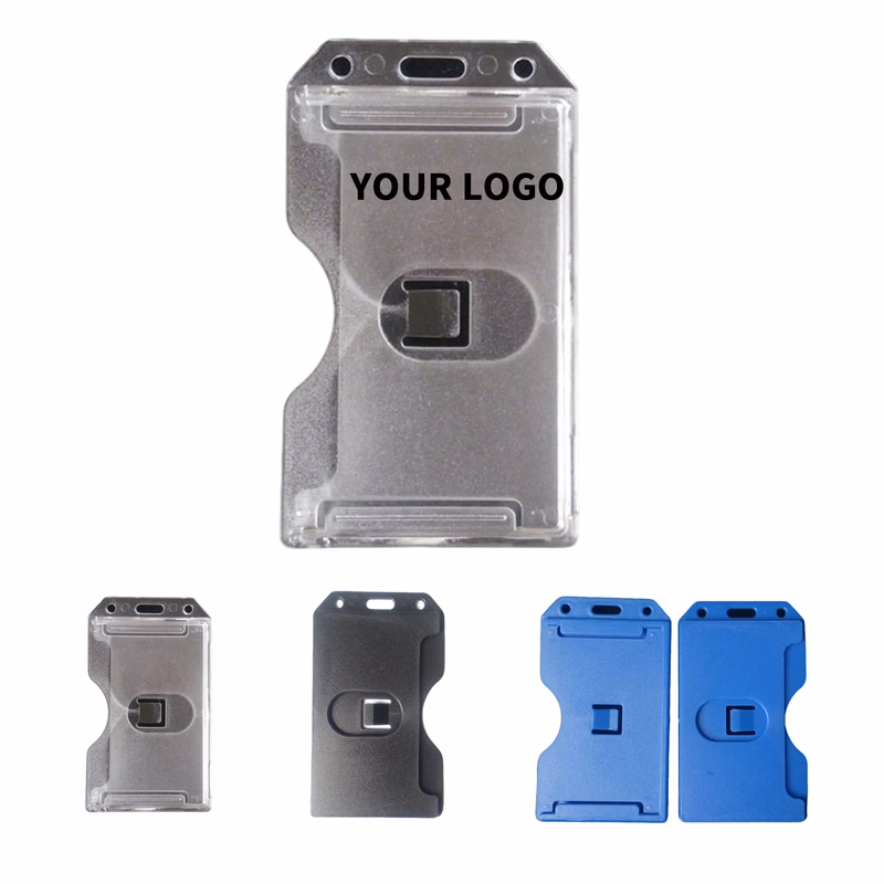 Dual Slot Rigid Access Pass Case 2.4" Length x 2.1" Width