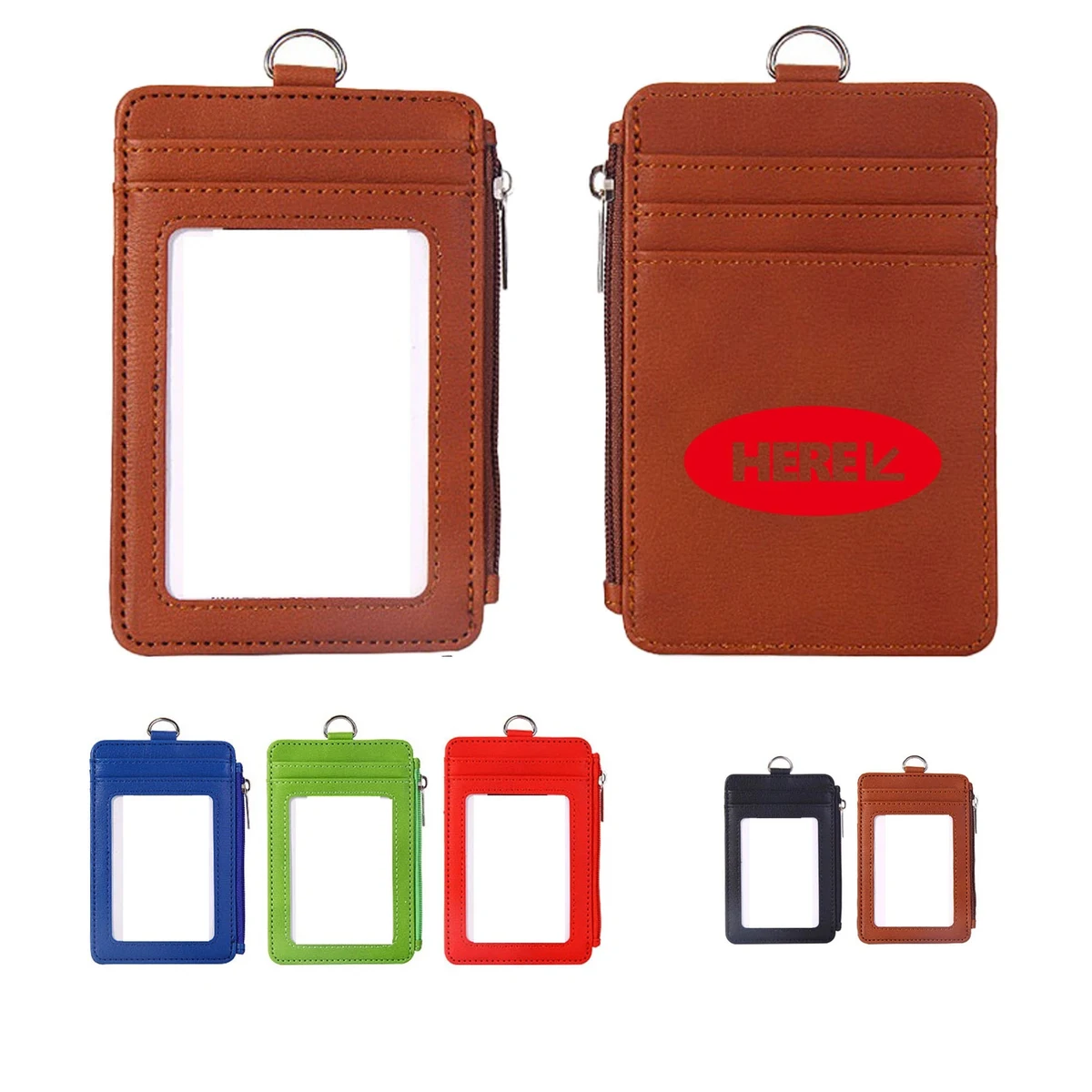 Leather ID Badge Holder 1