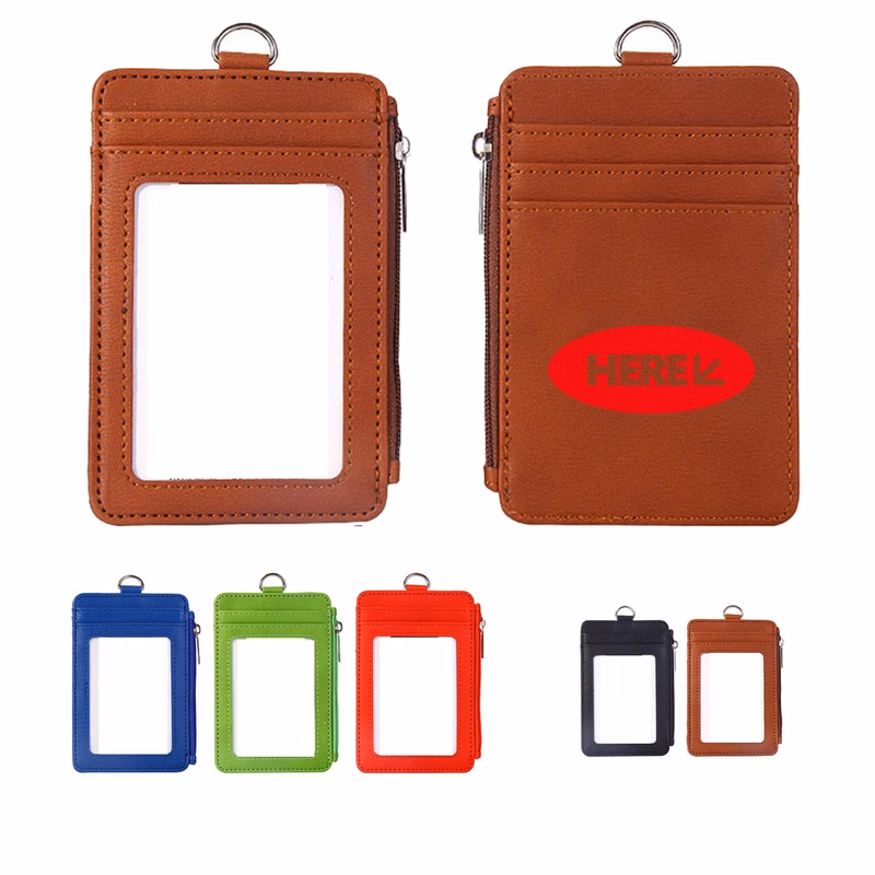 Leather ID Badge Holder