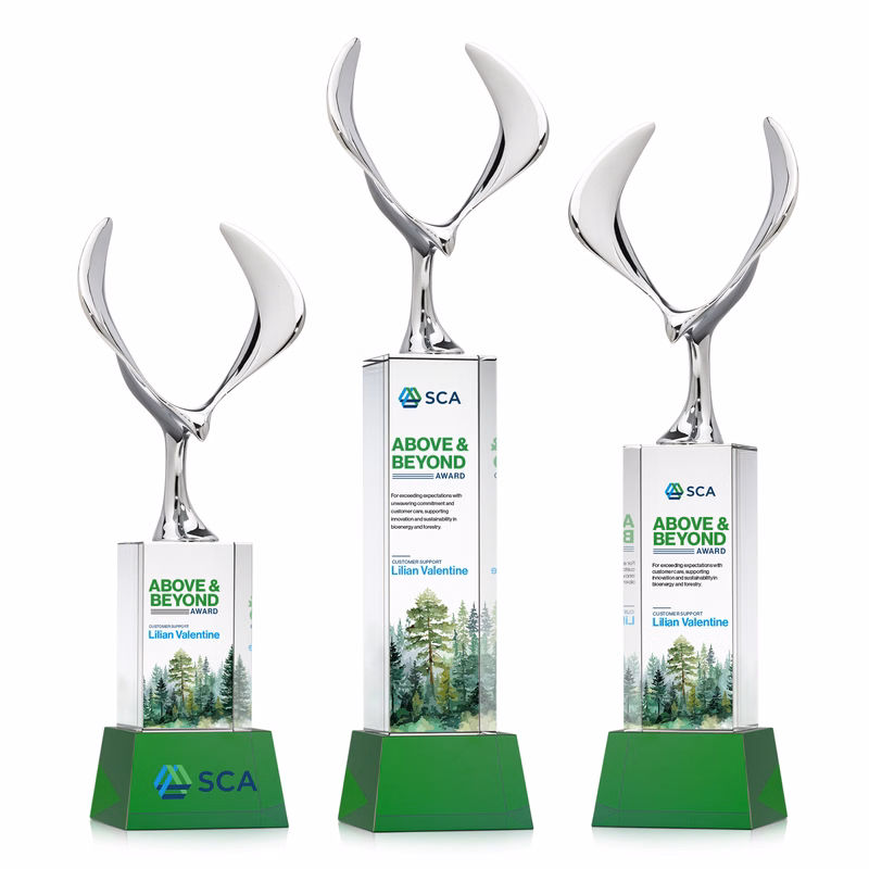 Maverick Eagle VividPrint™ Award on Belcroft Base - Green