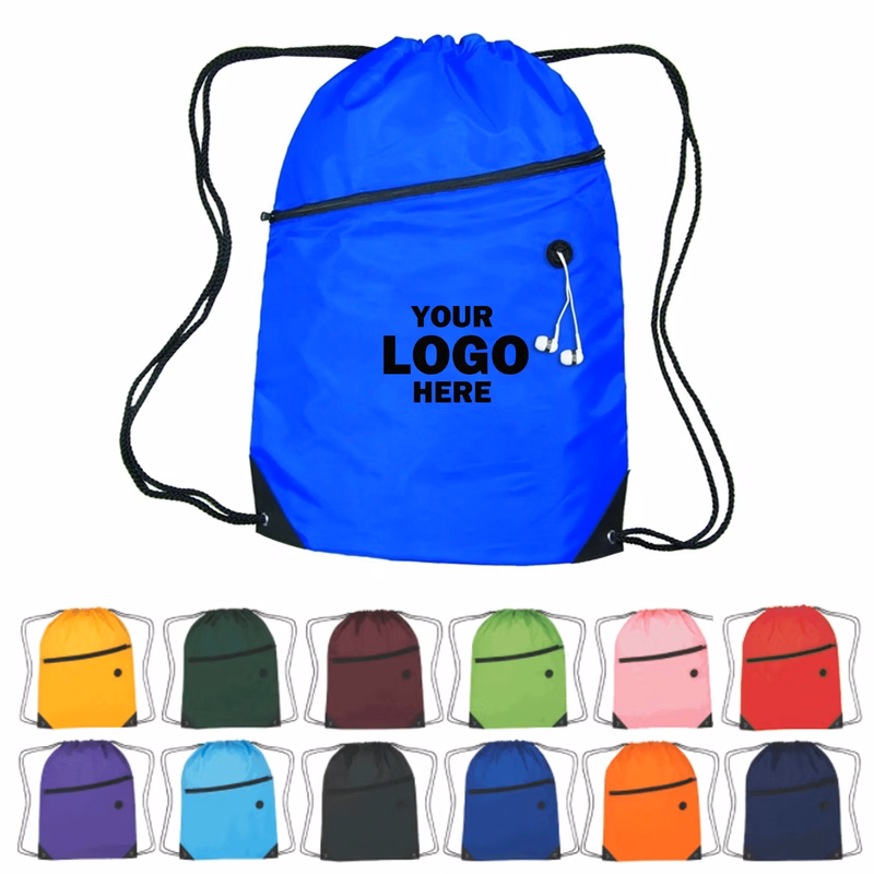 Custom Zippered Sling Bag W/Grommet