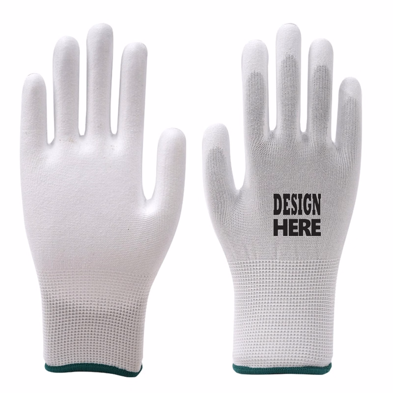 Carbon Fiber PU Coated Finger Anti-static Gloves