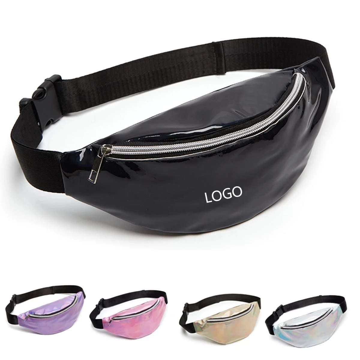Fanny Packs Shiny Neon Waist Bags 1