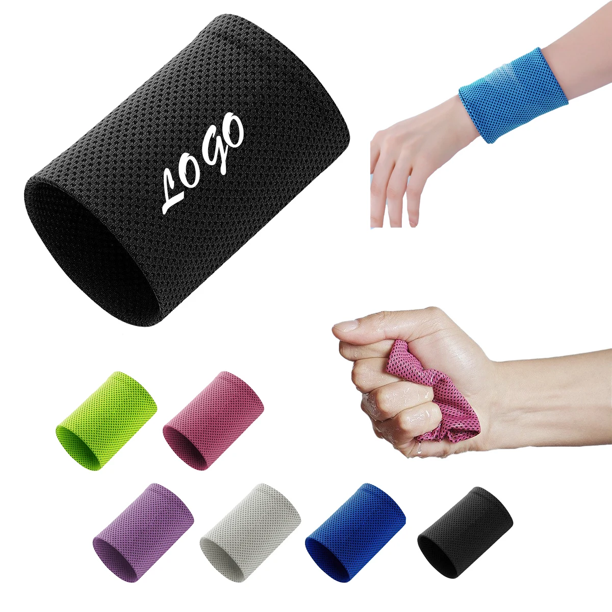 Quick Dry Mesh Athletic Sweat Wristbands 1