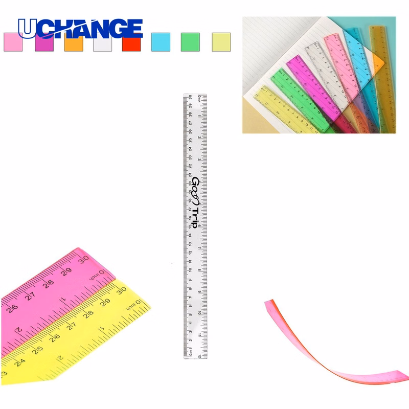 12" Colorful Plastic Ruler