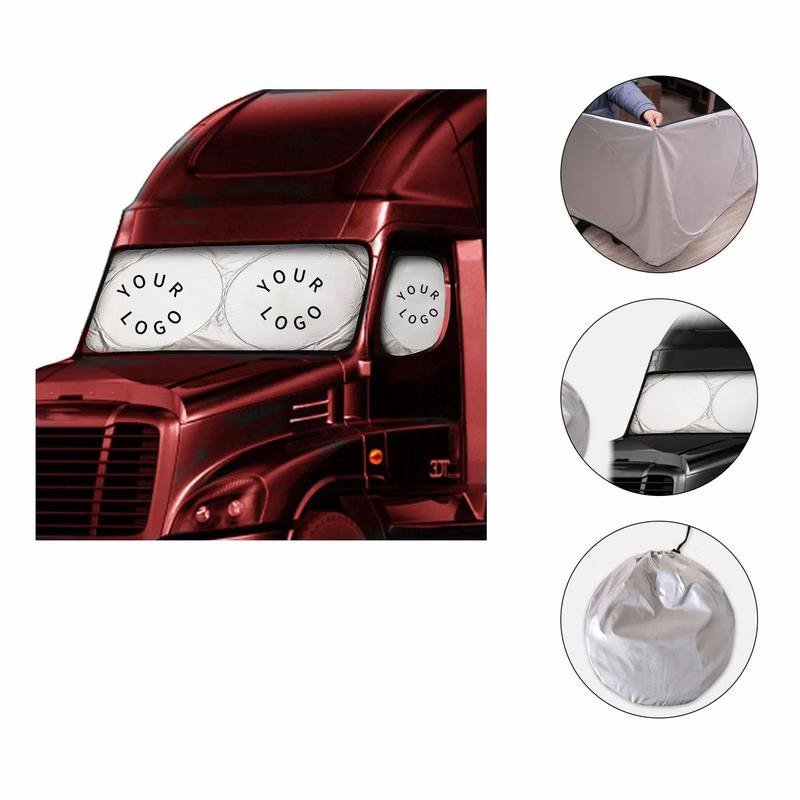 Truck Sunshade Reflective Silver Large