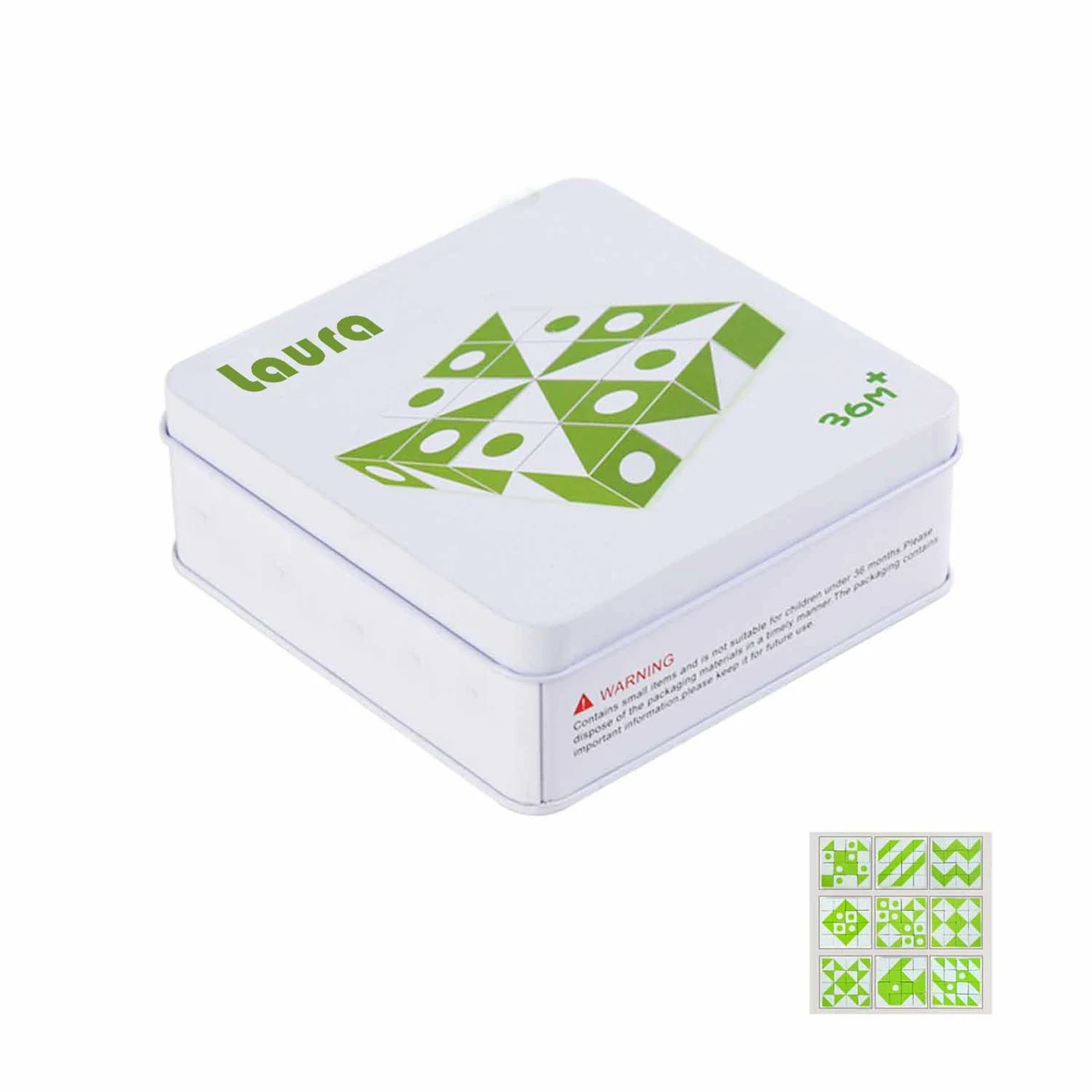 16 pieces of wooden stereoscopic 3D mind puzzle for children 1
