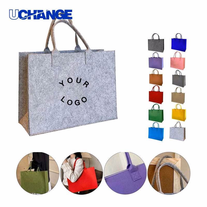 Eco Felt Tote Bag Carrier for Work Travel