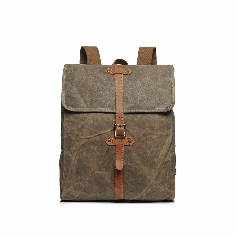Vintage Stylish Waxed Backpack