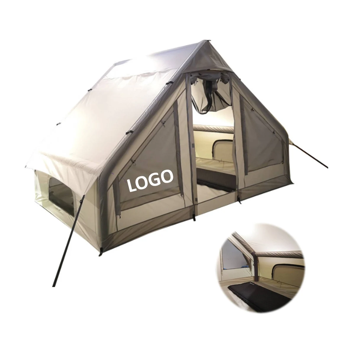 Outdoor Cotton Disaster Relief Inflatable Tent 1