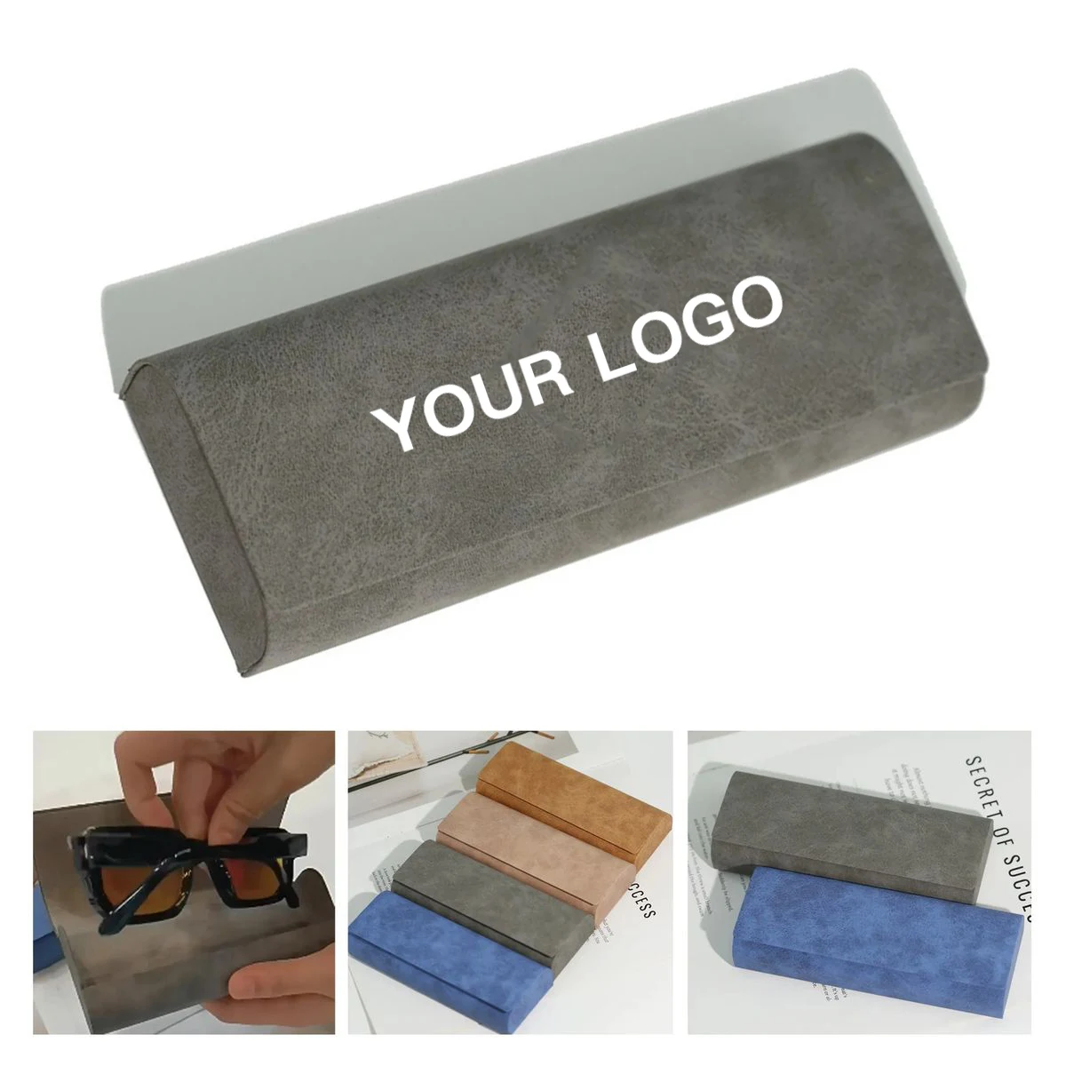 Leather Hardshell Glasses Case for Eyewear Safety 1