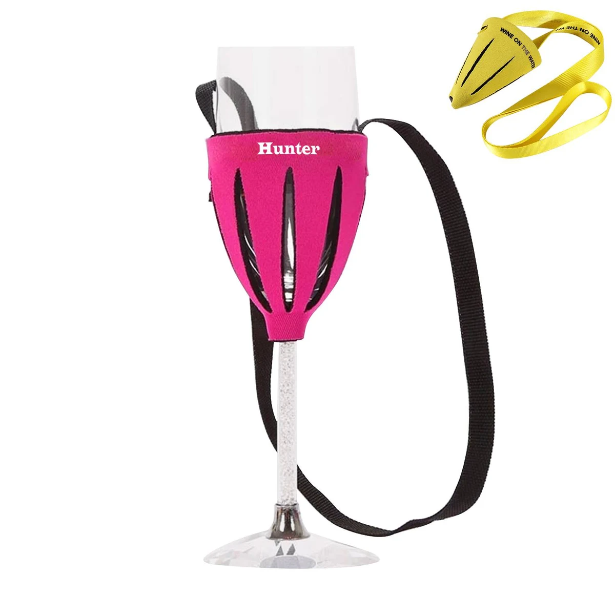 Rose Red Wine Cup Holder W/ Hanging Rope 1