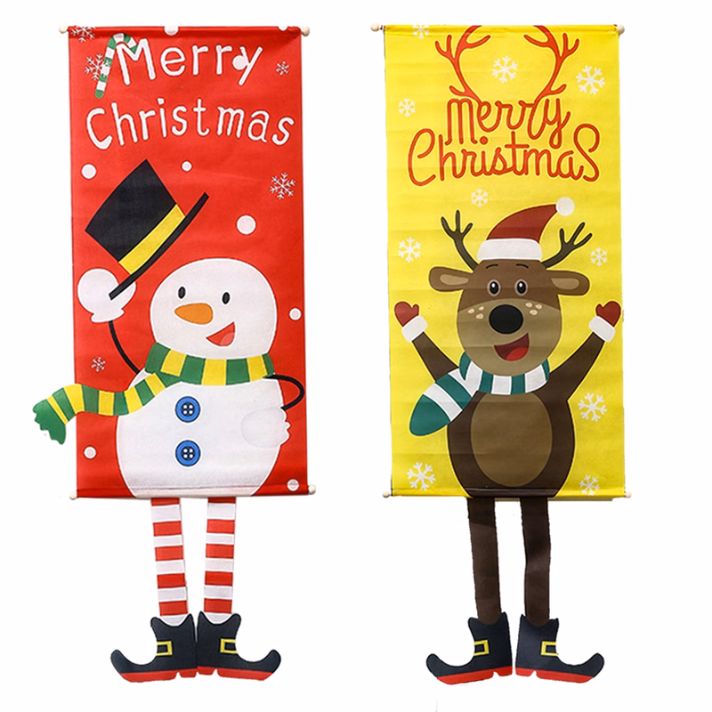 Christmas Window Hanging Flags