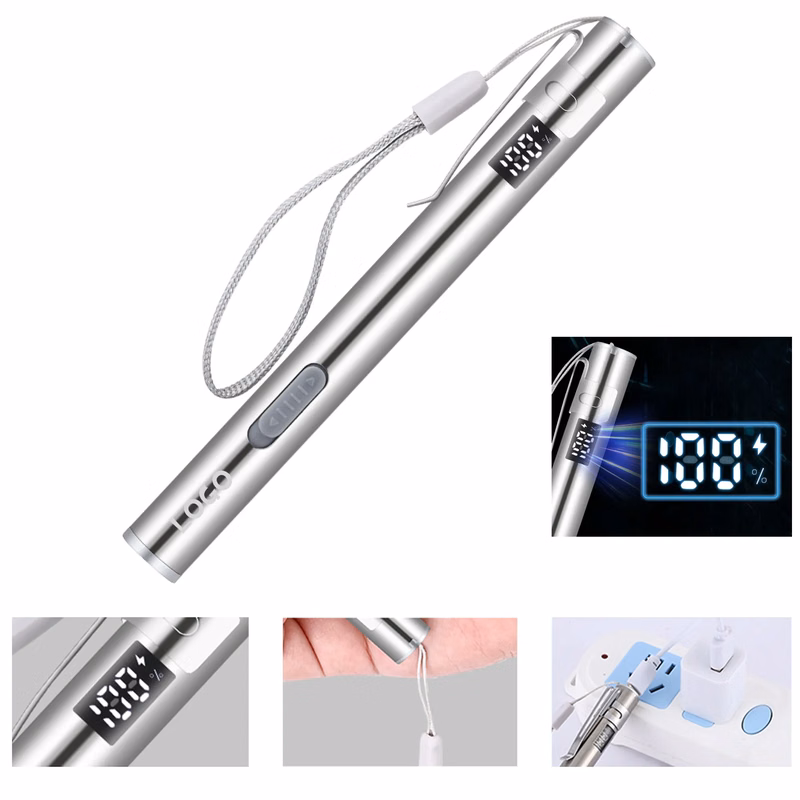 Rechargeable Mini Flashlight with Power Indicator