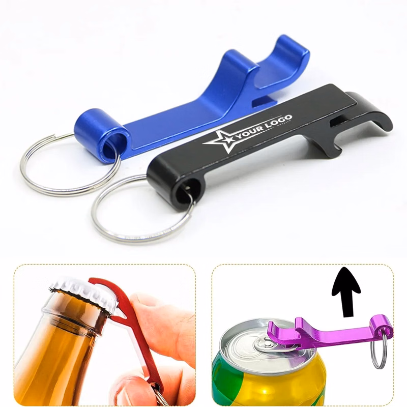 Portable Bottle Opener Keyring Beer LOGO Remover Keychain