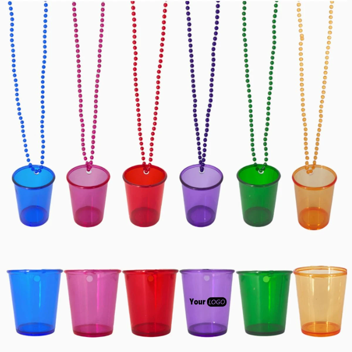 Plastic Party Shot Glass Necklace 1