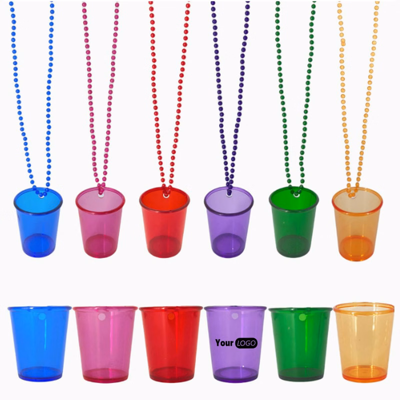 Plastic Party Shot Glass Necklace