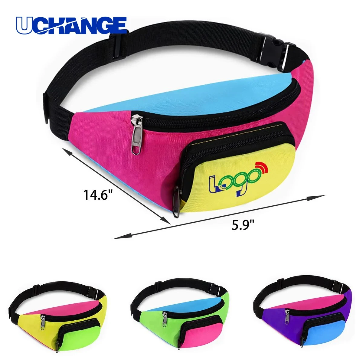 Lightweight Outdoor Sports Oxford Waist Bag Organizer 1
