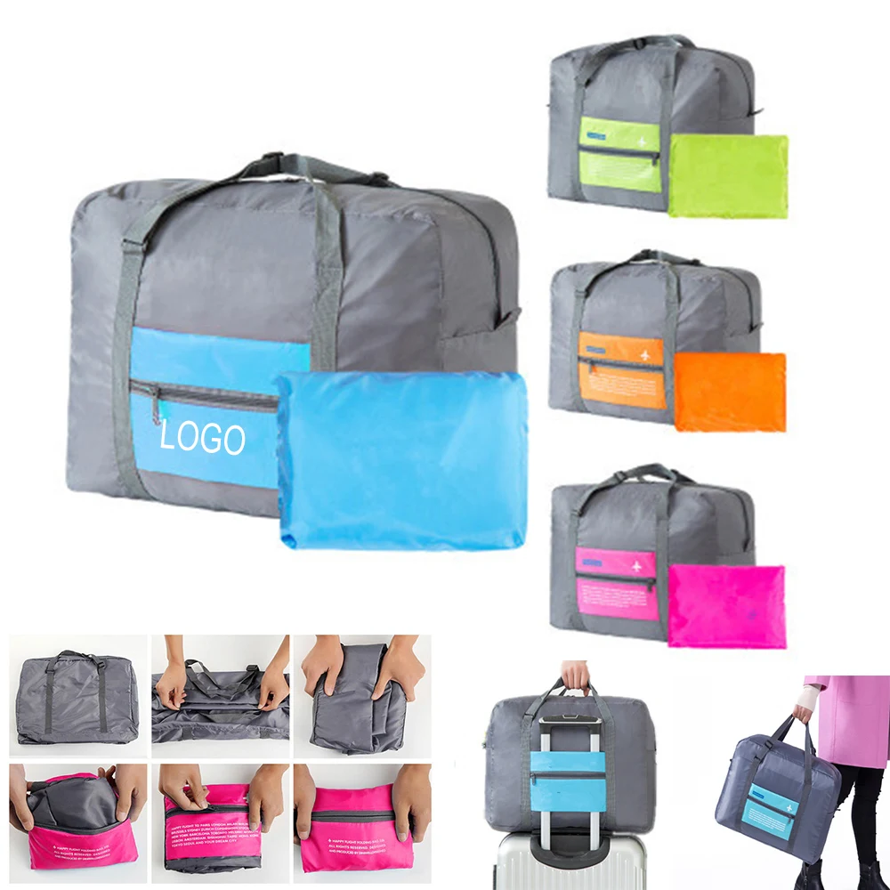 Waterproof Luggage Folding Large Travel Bag 17 3/4"x8" 1