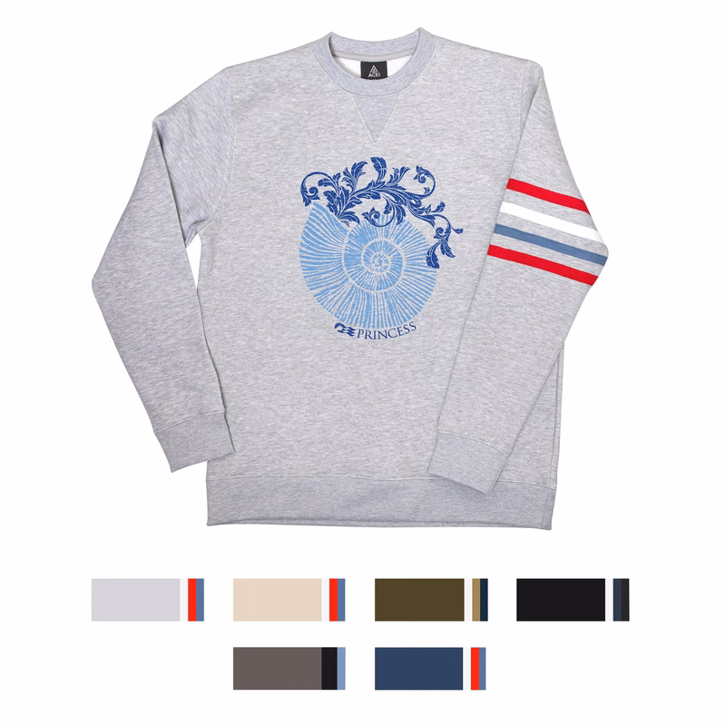 ACE Striped Ringer Crew Fleece