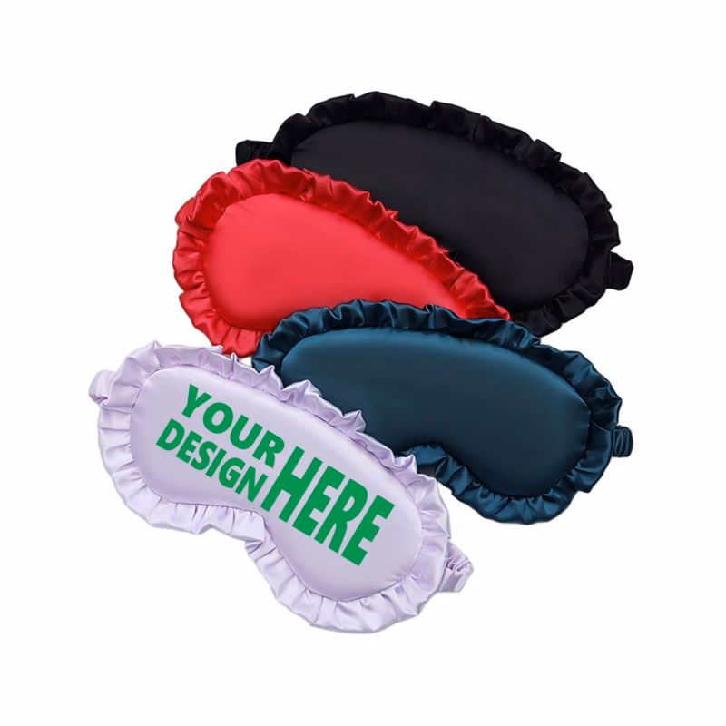 Embroidered Soft Faux Silk Night Shade