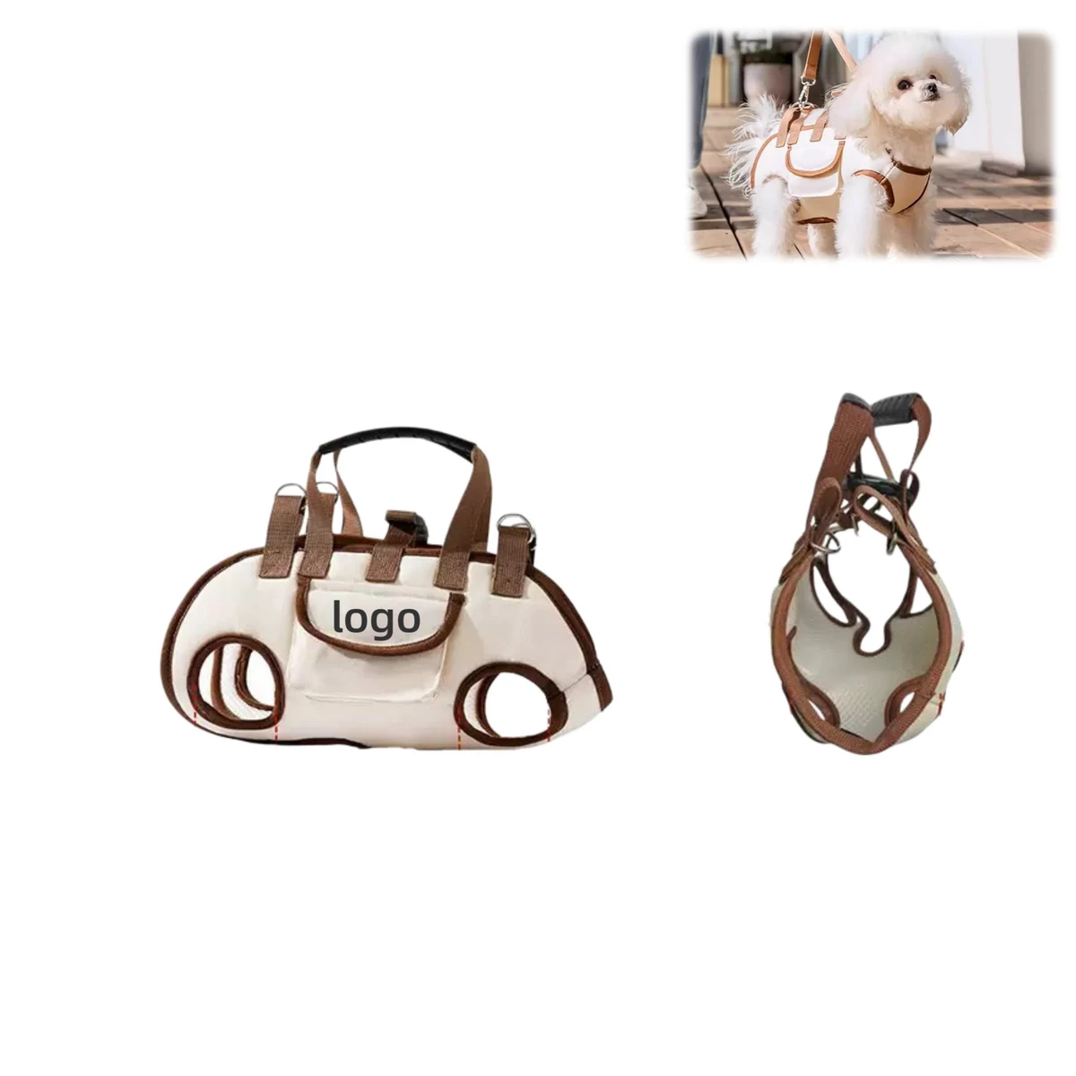 Pet Backpack Carrier with Matching Leash 1